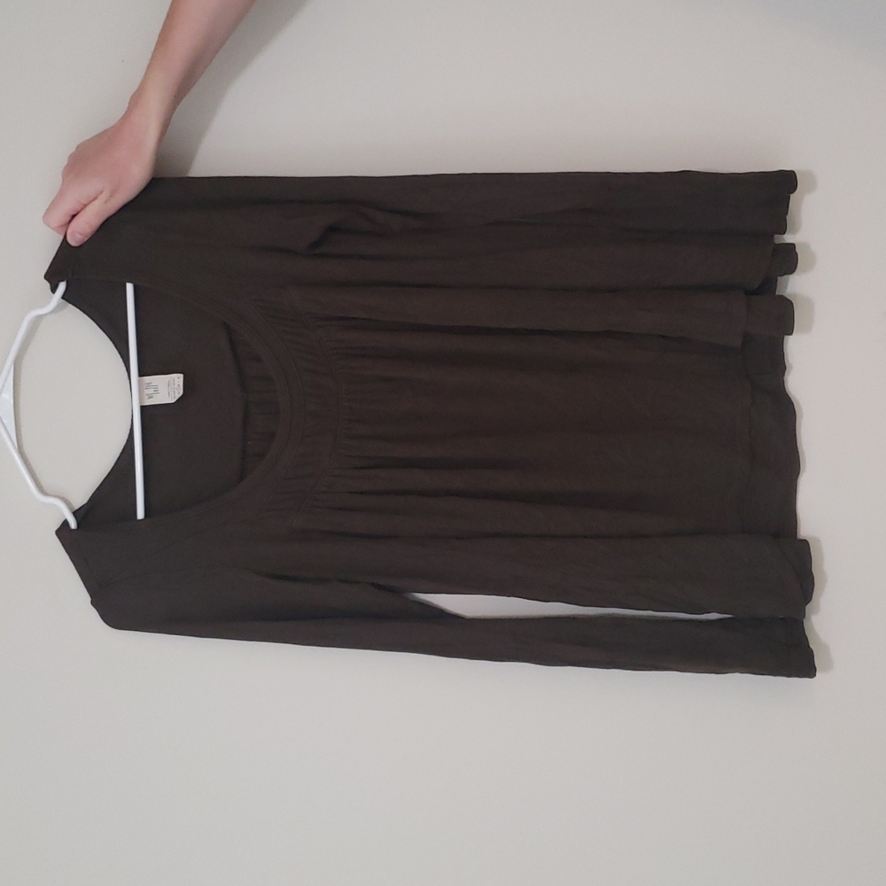 Free People Flowy Green Top
